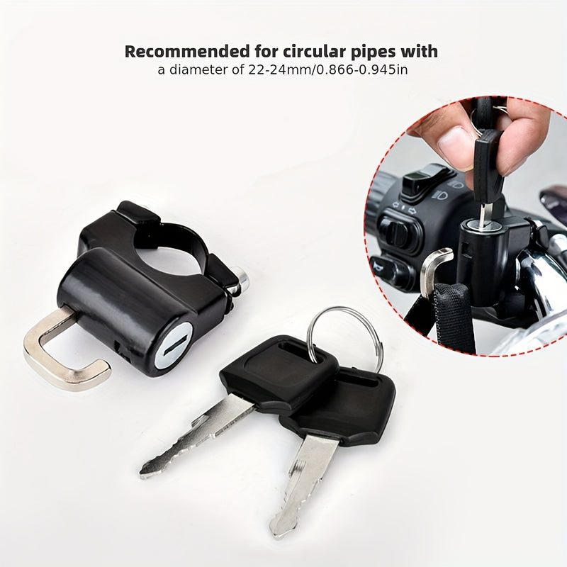 Security lock - Mega Trava de capacete para motocicletas com chave