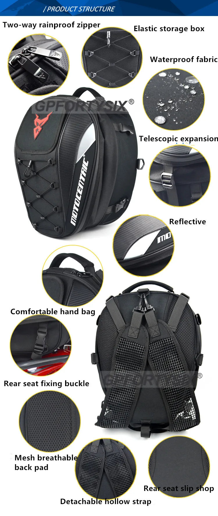 Super Mochila Motocentric Multifunção 37 LTS