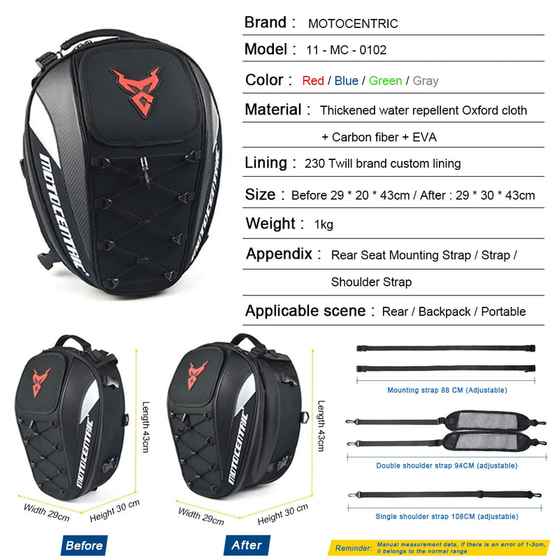 Super Mochila Motocentric Multifunção 37 LTS